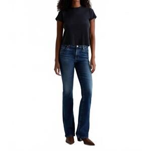 NEW AG JEANS angel extended low-rise bootcut jeans in havana